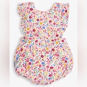 NWT jojo mamen bebe hedgehog floral cord bubble baby romper